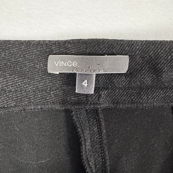 VINCE Gray Skinny Ponte Knit Pants With Zippered Ankle Size 4 - Picture 7 of 9